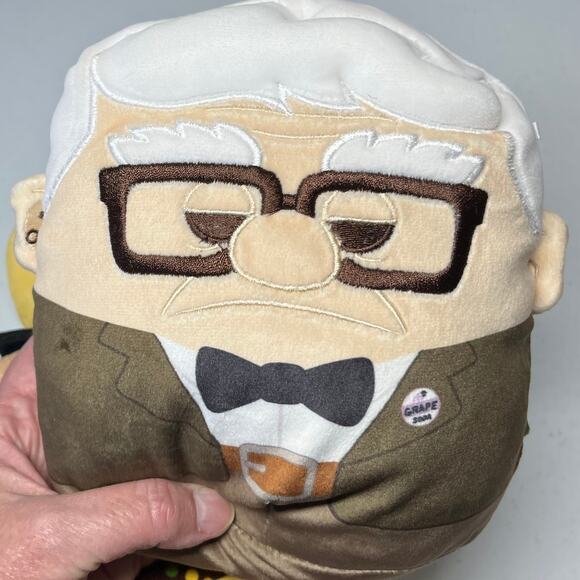 Disney Squishmallows Lot of 3 toys Movie "Up" Old Guy and Kid plus Popcorn GUC - Picture 5 of 16
